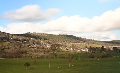 Rothbury over the golf course