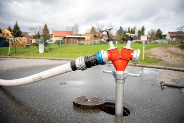 Hydrant mit Systemtrenner bzw. Rückflussverhinderer