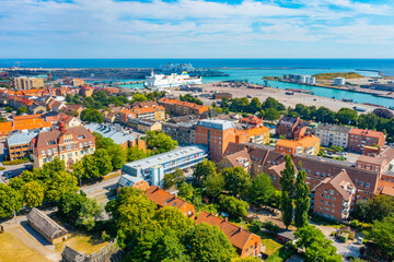 Aerial view of Trelleborg in Sweden