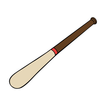 Vector Sketch Basebal Bat. Vector baseball bat doodle illustration