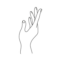 hand pose, woman showing hand cartoon human palm and wrist vector Communicate or talk with emojis for messengers.