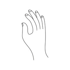 hand gesture woman showing hands cartoon human palm and wrist vector communicate or talk with messenger emojis.