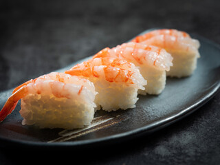 Raw Shrimp Sashimi Sushi	