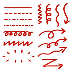 강조,포인트,밑줄,빨간펜,화살표
