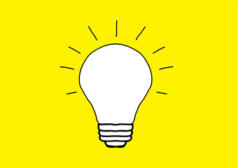 The light bulb is full of ideas and creative thinking, analytical thinking for processing. Light bulb icon vector. ideas symbol illustration.