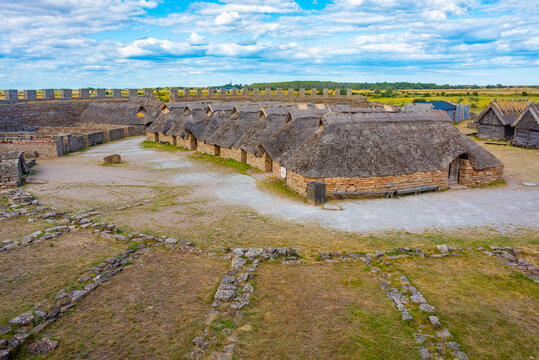 Reconstructed Eketorp ring fortress in Sweden