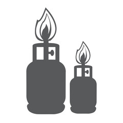 Liquid Propane Gas Icon Illustration symbol design. Oil and gas logo.