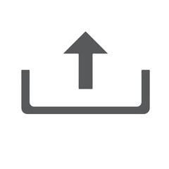 Fototapeta premium Upload Icon, Flat Icon, Vector Icon, Download