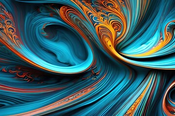 Howling Vortex of Intricate and Wild Swirls: Stunning High Definition Wallpaper for Your Screens