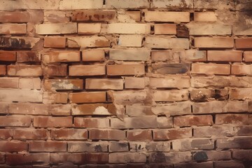 ﻿A brick wall with a hole in it - Generative AI