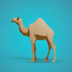 Camel. Image isolated from background..