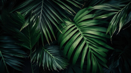 close-up od a tropical plant - obrazy, fototapety, plakaty