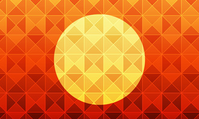 Sunset view polygonal pattern background