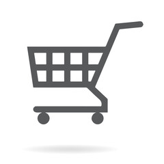Fototapeta na wymiar shopping cart icon vector logo template in trendy flat style.