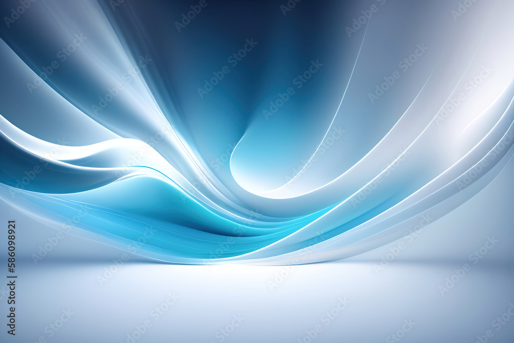 Poster beautiful futuristic geometric background for your presentation. textured intricate 3d wall in light