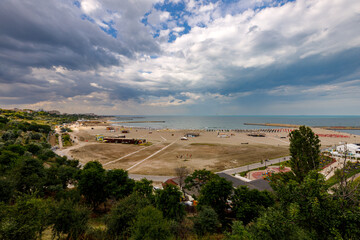 The Beach of Constanta at the Black Sea in Romania