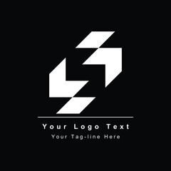 S letter design logo template icon