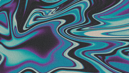 4K Liquid digital grainy gradient with a colorful soft noise effect. A unique blend of vintage vibes and lo-fi glitch textures.