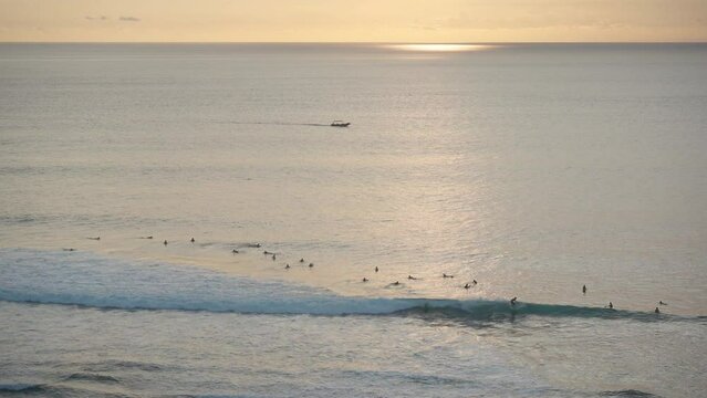 surfers at sunset boat sun beautiful picture sea ocean
