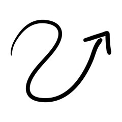 Arrow sketchy design elements vector illustration