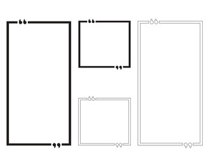 Quote frame template collection