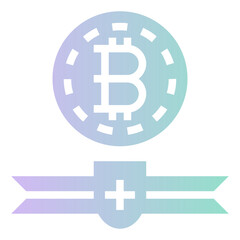 Obraz premium bitcoin logo