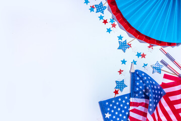 Obraz premium 4 july independence day background
