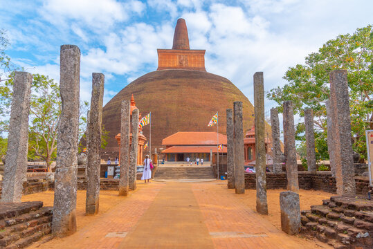 abhayagiri dagoba at Anuradhapura at Sri Lanka