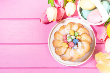 Easter round bundt cake