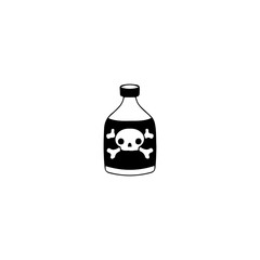 poison bottle doodle illustration vector
