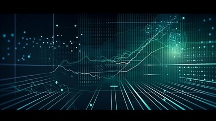 Obraz premium Data Driven Decisions: A Futuristic Presentation Design