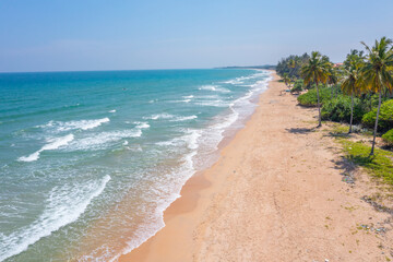 Aerial view of Nilaveli beach at Sri Lanka