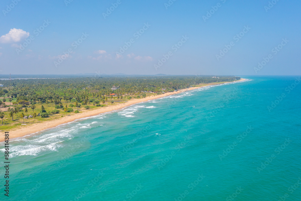 Poster Aerial view of Nilaveli beach at Sri Lanka