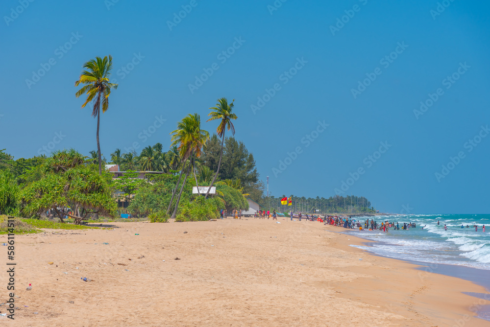 Wall mural sunny day at nilaveli beach at sri lanka