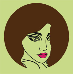 A beautiful woman face