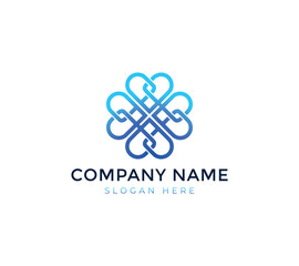 Love icon pattern, gradient vector, perfect for corporate and event use.