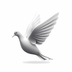 Obraz premium Dove Logo. Generative AI