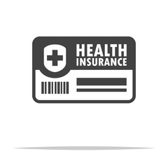 Health insurance card icon transparent vector isolated