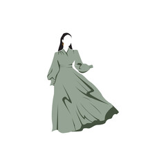 women dress design fashion trend  vector illustration