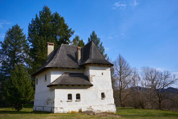 Fototapeta na wymiar The Cula from Maldaresti, Romania, a fortress manor