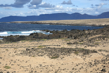 Fototapeta na wymiar Seascape of the Canary Island Lanzarote