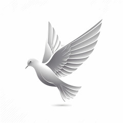 Obraz premium Dove Logo. Generative AI