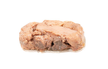 Cod Liver Isolated, Fish Fat Omega-3 Food, Healthy Seafood Meal, Cod Liver