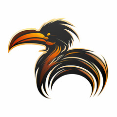 Obraz premium Hornbill Logo. Generative AI