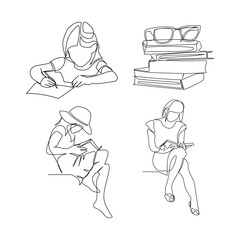 person reading a book