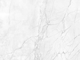 Fototapeta premium White marble grunge texture with shiny gray cracks veins pattern abstract background design for your creative design.