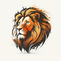 Lion Logo. Generative AI