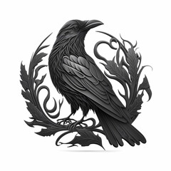Raven Logo. Generative AI