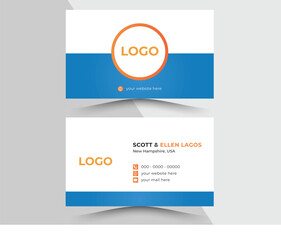 Obraz premium creative business card template, Vector illustration Modern and simple business card design, Minimal Business Card Layout, Personal visiting card with company logo. 