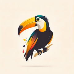 Toucan Logo. Generative AI
